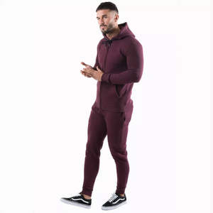 Conjunto Deportivo Personalizado con Logotipo para Hombre, Transpirable, de Poliéster y Forro Polar Técnico, con Sudadera con Cremallera Completa y Pantalones Jogger, Dos Piezas, Ropa Deportiva de Invierno - Product Image 6
