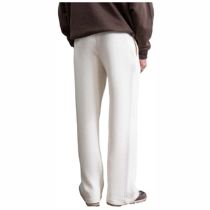 <b>White</b> Relaxed Fit Fleece <b>Trouser</b> - Product Image 6