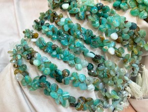 Genuine Natural Peruvian <b>Opal</b> Beads Heart Shape Beads Heart Gemstone Beads Natural Stone Beads Gemstone Be - Product Image 2