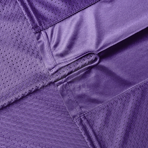 Maillot de football violet pour homme à manches courtes en maille respirante, polyester anti-humidité, coupe classique, uniforme de football personnalisé pour équipe - Product Image 6