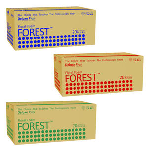 Mousse florale humide de taille standard 23cmx11cmx8cm, couleur verte, idéale pour la décoration de mariage, mur floral, table, fleurs fraîches - Product Image 5