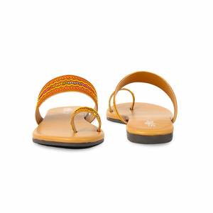 Sandalias De Tacón Informales Mostaza CL1907 - Product Image 2