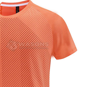 T-shirt de compression pour homme à manches courtes, haut de sport athlétique pour la gym et l'entraînement, coupe régulière, tricoté, séchage rapide, respirant - Product Image 2