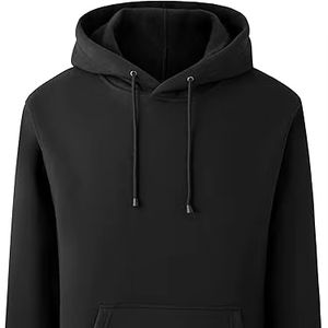 Sudadera con capucha de algodón para hombre, estilo casual, con bolsillo, estilo streetwear. - Product Image 1