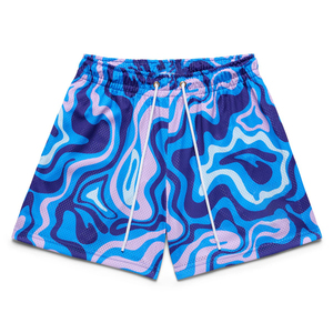 Wholesale Custom Men's Basketball Shorts Mesh Double <b>Layer</b> Plus Size Blue Breathable Quick Dry Comfortable Pockets High Quality - Product Image 5