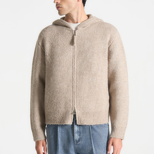 Hoodie en mohair, Sweat à capuche en mohair, Hoodie en mohair tricoté, Hoodie pull-over en mohair, Hoodie zippé en mohair, Hoodie en mohair premium, Hoodie en mohair personnalisé - Product Image 4