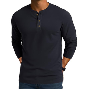 Chemise en coton 100% de haute qualité, confortable, à manches longues, t-shirt personnalisé, différentes couleurs, t-shirt décontracté - Product Image 1
