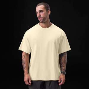 Camiseta personalizada con logo vintage, lavada al ácido, DTG/DTF, para hombre, de algodón grueso, lisa, extragrande, al por mayor, 100% algodón, para hombre. - Product Image 6