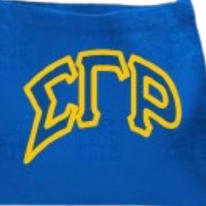 Sac fourre-tout messager Sigma Gamma Rho bleu roi, sac à bandoulière pour sororité grecque, sac de voyage et de shopping pour femmes, personnalisable avec lettres - Product Image 5