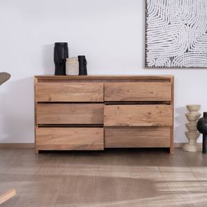 Cómoda de 6 cajones Vandana Royal Living de madera de acacia en estilo escandinavo Lignum - Product Image 4