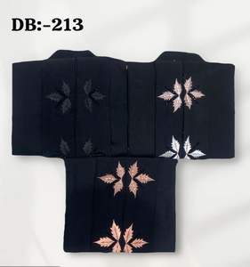 Magnifique robe de soirée brodée à la main avec motif de feuilles, burqa, écharpe islamique dupatta, tenue de luxe pour les fêtes - Product Image 2