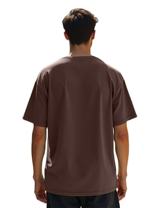 T-shirt homme oversize moderne streetwear, coupe ample et décontractée, en coton, col rond, tissu respirant, pour un usage quotidien décontracté, mode estivale. - Product Image 3