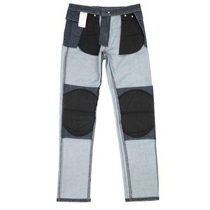 Jean de moto unisexe respirant et coupe-vent, avec protections personnalisées pour le motocross, pantalon en denim extensible à fermeture éclair, grandes tailles, OEM - Product Image 2