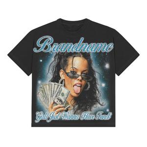 T-shirts sportifs imprimés personnalisés, 100% coton, col rond, coupe ample pour hommes - Product Image 2