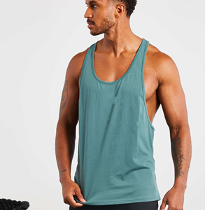 Custom Wholesale Design Men's Gym Tank Tops Wholesale Sporty Y-<b>Back</b> Fitness Wear Plus Size Tank Top - Product Image 2