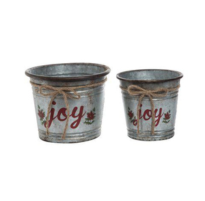 Home For The Holidays Bac de rangement carré en métal à carreaux, galvanisé, résistant à la rouille, conteneur décoratif d'intérieur - Product Image 6