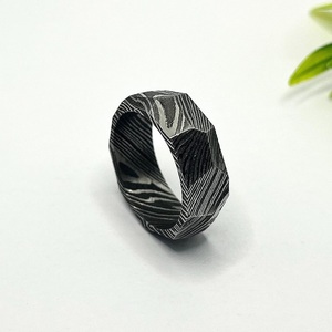 Hot Selling Handmade Damascus Steel <b>Ring</b> for Men Women Wedding Band Fashion Party <b>Ring</b> Custom Latest Design OEM Supplier - Product Image 6