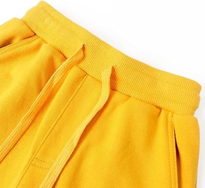 Pantalon de jogging décontracté pour homme en sergé de coton rouge, taille élastique, poches latérales, séchage rapide, léger, pour le printemps, lavable en machine - Product Image 3