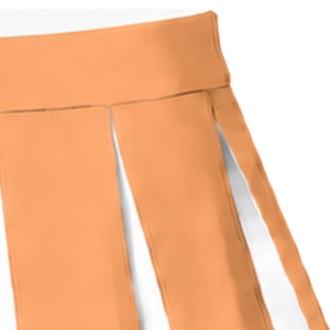 Falda Deportiva Plisada Color Durazno Naranja para Mujer, Disfraz de Baile, Uniforme Deportivo, Ropa Personalizada - Product Image 3