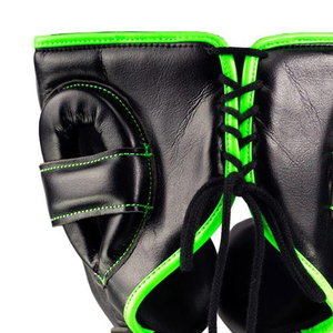 Casque de combat Muay Thai personnalisé en cuir souple de haute qualité pour l'entraînement de boxe - Product Image 6