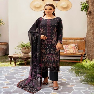 ชุดสตรี3ชิ้นตราปากีสถานเย็บ3ชิ้นสำหรับสาวๆ Ramsha อินเดียนส่าหรี - Product Image 3