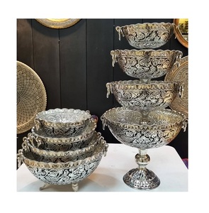 Latest Design Kitchenware Food Bowl Glass And Stainless Steel Snacks <b>Chocolates</b> Bowl From Manufacturer In India - Product Image 4