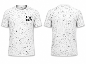 T-shirt blanc à manches longues pour homme, coupe classique, col rond, décontracté, uni, tricoté sur le devant, 100 % coton, séchage rapide - Product Image 1