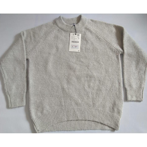 เสื้อสเวตเตอร์คอตั้งลำลองแขนยาวสำหรับผู้หญิง, เสื้อสเวตเตอร์ผ้าฝ้าย100% แบรนด์สำหรับฤดูใบไม้ร่วง - Product Image 1