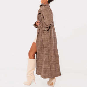 Manteau trench pour femme en cuir respirant, longueur intégrale, personnalisé, matelassé, imperméable, avec rembourrage en polyester, fabriqué au Pakistan - Product Image 2