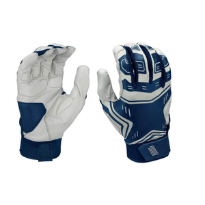 Guantes de Bateo de Béisbol y Sóftbol de Cuero Personalizados para Adultos y Jóvenes, Dedos Completos, Agarre para Mano Derecha, Antideslizantes, Transpirables y Adhesivos - Product Image 1