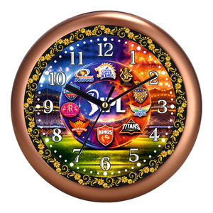 Premium IPL <b>Cricket</b> Wall Clock with Personalization Printing Thanksgiving & Christmas Home Decor - Product Image 4