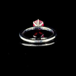 Anillo de Plata de Ley 925 con Diamante y Piedra Roja, Suministro Directo de Fábrica, para Uso Diario, Celebraciones, Clubes y Promociones - Product Image 4