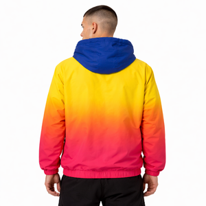 Custom <b>Men</b> Gradient Anorak <b>Jacket</b> Half Zip Hooded Windbreaker Lightweight Pullover Outdoor Streetwear OEM Supplier <b>men's</b> <b>jackets</b> - Product Image 2