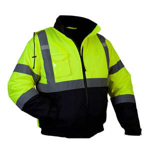 Chaqueta de Invierno de Alta Visibilidad Clase 3 a Precio Económico, Ropa de Trabajo Reflectante para Construcción, Material de Poliéster, Forro Polar, Chaqueta para Clima Frío - Product Image 6