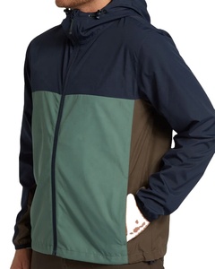 High Quality Men's <b>Waterproof</b> Windbreaker <b>Jacket</b> Breathable Color Block Outdoor Front Zip Windproof Windbreaker <b>Jacket</b> - Product Image 5