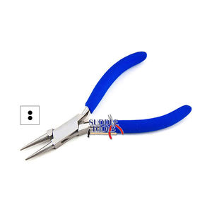 Alicates de punta redonda de 115mm, alicates lisos para mandíbulas, extensión de cabello DIY, óptico, joyería óptica, herramientas de relojería - Product Image 1