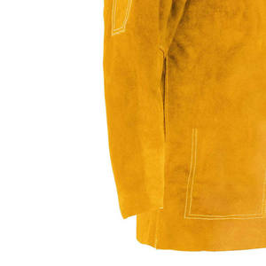 Veste de sécurité pour soudeur personnalisée en gros, veste de soudeur en cuir de haute qualité, vêtements de travail de sécurité - Product Image 6