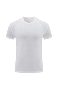 Camiseta de Verano Lisa y Delgada de 180g para Hombre, Ecológica, de Secado Rápido, Transpirable, con Cuello Redondo y Manga Corta, Estilo Casual, Venta al Por Mayor - Product Image 3