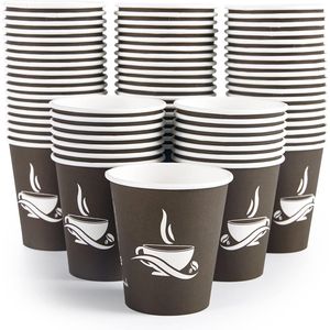 Confezione da 270 Bicchieri di Carta Marrone da 10 oz Usa e Getta per Caffè Caldo, Ideali per Feste, Picnic ed Eventi in Viaggio - Product Image 1
