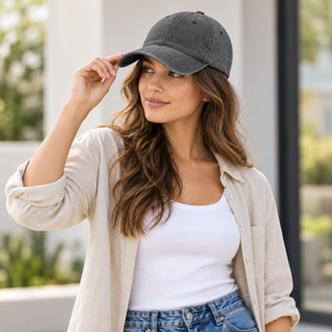 Gorra de Béisbol de Algodón Lavado para Hombre y Mujer, Visera Plana, Correa Ajustable, Personalizable con Etiqueta Privada, para Correr, para Todas las Temporadas - Product Image 6
