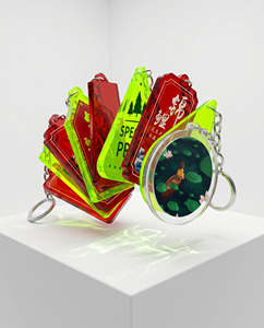 Acrylic Anime <b>Keychain</b> Creative Series with <b>Custom</b> Logo and Color for Insurance and Event Gifts - Product Image 3