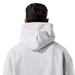 Sweat-shirt à capuche gris chiné pour homme, en molleton épais, à manches longues, décontracté, athlétique, streetwear, entraînement, vêtements de sport - Product Image 4