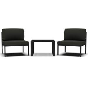 Conjunto de Sofás Modulares de Jardín de Aluminio Color Antracita Mediano - Product Image 2