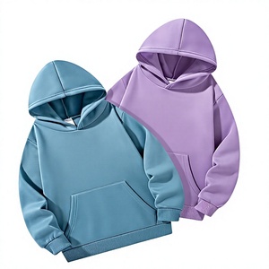 Color Block Winter Lined Breathable Eco-Friendly Boys Hoodie Pullover Sweatshirt Hooded Long Sleeve Fleece Polyester/Cotton - Product Image 1