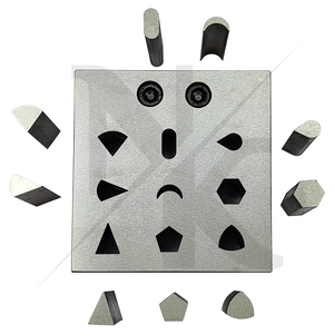 Coupe-disques en acier inoxydable de haute qualité, multi-formes avec 9 poinçons assortis : diamant, triangle, lune, perle, hexagone - Product Image 5