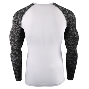 <b>Men's</b> Full Sleeve Rash Guard Black Spandex Polyester Quick Dry Fitness Swim Top Adult Long Sleeve Sport <b>Shirt</b> - Product Image 5