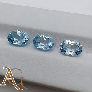 พลอยอะความารีนสปิเนลสีน้ำเงินสังเคราะห์จากห้องปฏิบัติการ AAA รูปทรงแปดเหลี่ยม เอเมอรัลด์ เรเดียนท์ แอสเชอร์คัท สำหรับทำเครื่องประดับ - Product Image 3