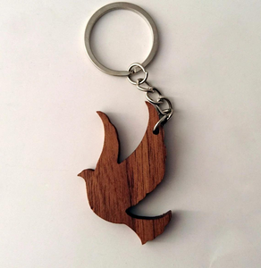 Porte-clés en bois toutes saisons, style extérieur, couleur unie, personnalisables, vente en gros directe usine - Product Image 2