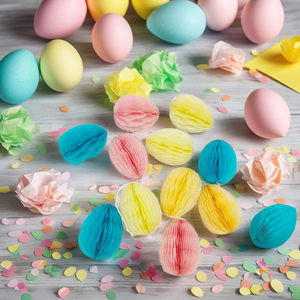 Decoración Colgante Artificial de Papel de Panal de Abeja de 3 Pulgadas para Interiores, Impresión Offset de 4 Colores, Luces para Navidad, Pascua y Otras Festividades - Product Image 1