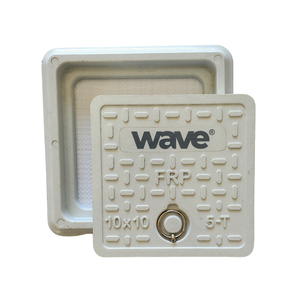 High Strength Composite Square Gully Grating 250x250 mm Industrial Drainage Lid 5 Ton Rated Anti Skid Utility Access <b>Plate</b> - Product Image 1